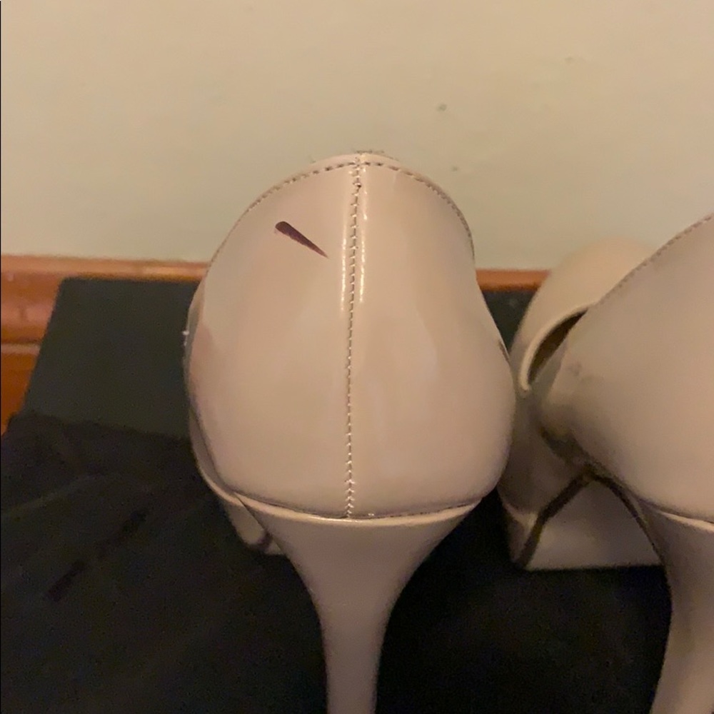 JustFab Nude Patent Leather Platform Heels Size 7 - Picture 4 of 5